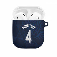 Custom Scotland National Football AirPods Case Tartan Patchwork and Sport Lion - Wonder Print Shop