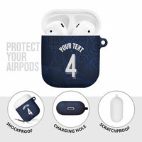 Custom Scotland National Football AirPods Case Tartan Patchwork and Sport Lion - Wonder Print Shop