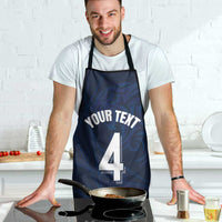 Custom Scotland National Football Apron Tartan Patchwork and Sport Lion - Wonder Print Shop