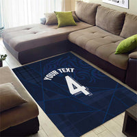Custom Scotland National Football Area Rug Tartan Patchwork and Sport Lion - Wonder Print Shop