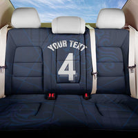Custom Scotland National Football Back Car Seat Cover Tartan Patchwork and Sport Lion - Wonder Print Shop
