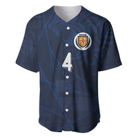 Custom Scotland National Football Baseball Jersey Tartan Patchwork and Sport Lion - Wonder Print Shop