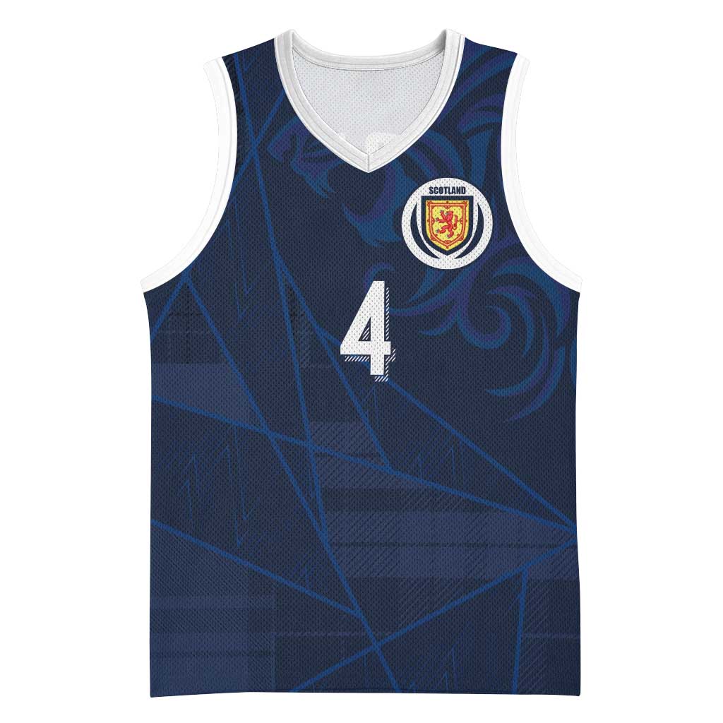 Custom Scotland National Football Basketball Jersey Tartan Patchwork and Sport Lion - Wonder Print Shop