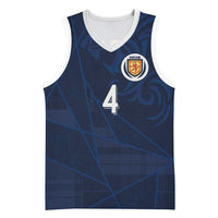 Custom Scotland National Football Basketball Jersey Tartan Patchwork and Sport Lion - Wonder Print Shop