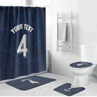 Custom Scotland National Football Bathroom Set Tartan Patchwork and Sport Lion - Wonder Print Shop