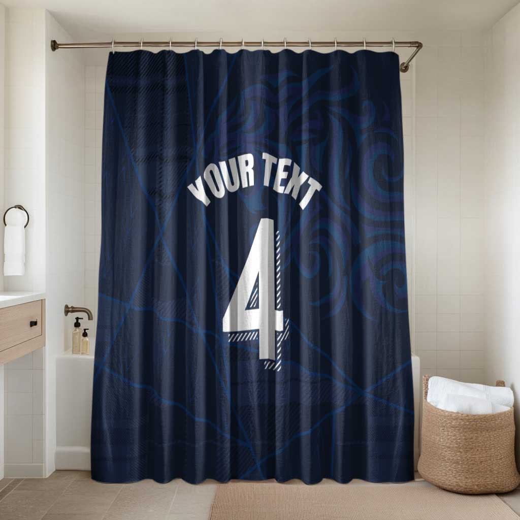 Custom Scotland National Football Bathroom Set Tartan Patchwork and Sport Lion - Wonder Print Shop