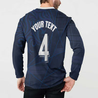 Custom Scotland National Football Button Sweatshirt Tartan Patchwork and Sport Lion - Wonder Print Shop
