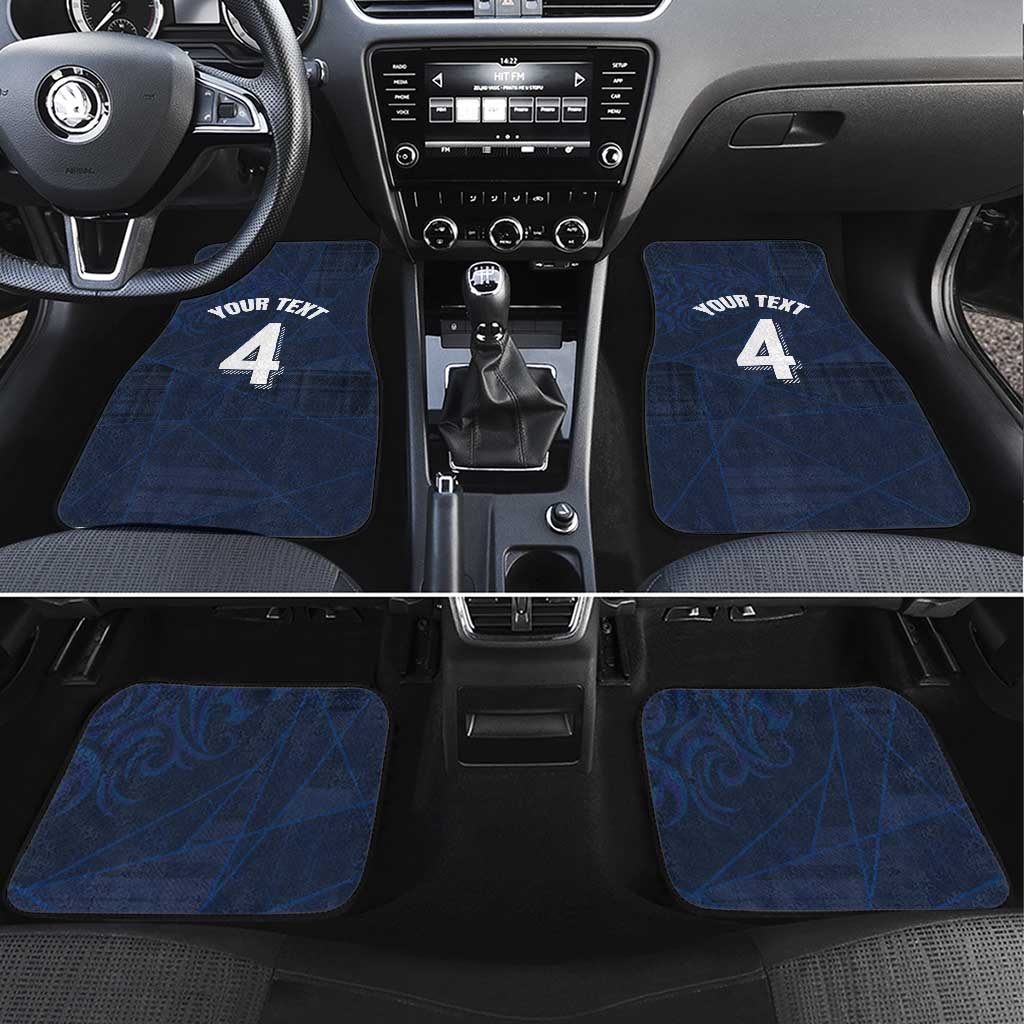 Custom Scotland National Football Car Mats Tartan Patchwork and Sport Lion - Wonder Print Shop