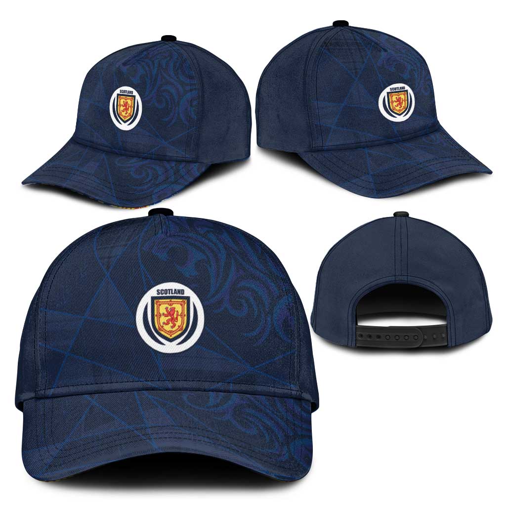 Scotland National Football Classic Cap Tartan Patchwork and Sport Lion - Wonder Print Shop