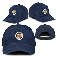 Scotland National Football Classic Cap Tartan Patchwork and Sport Lion - Wonder Print Shop
