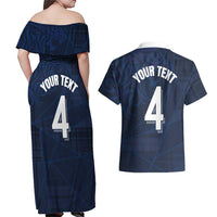 Custom Scotland National Football Couples Matching Off Shoulder Maxi Dress and Hawaiian Shirt Tartan Patchwork and Sport Lion - Wonder Print Shop