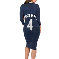 Custom Scotland National Football Family Matching Long Sleeve Bodycon Dress and Hawaiian Shirt Tartan Patchwork and Sport Lion - Wonder Print Shop