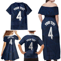 Custom Scotland National Football Family Matching Off Shoulder Maxi Dress and Hawaiian Shirt Tartan Patchwork and Sport Lion - Wonder Print Shop