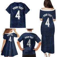Custom Scotland National Football Family Matching Puletasi and Hawaiian Shirt Tartan Patchwork and Sport Lion - Wonder Print Shop