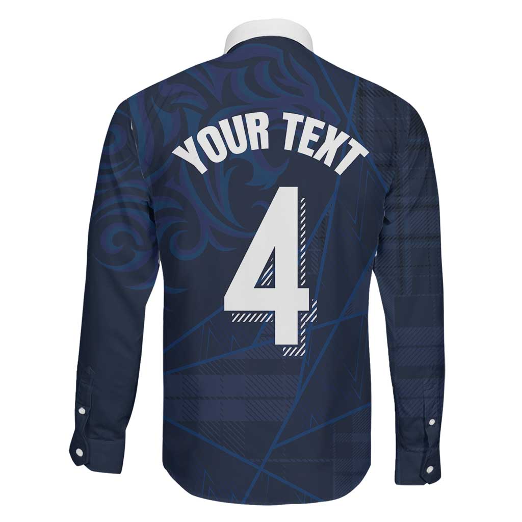 Custom Scotland National Football Family Matching Puletasi and Hawaiian Shirt Tartan Patchwork and Sport Lion - Wonder Print Shop