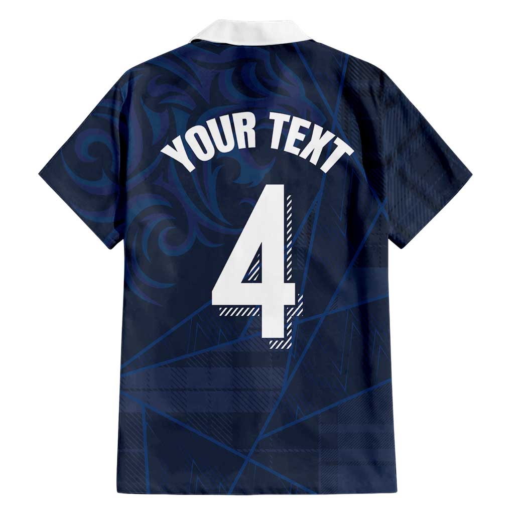 Custom Scotland National Football Hawaiian Shirt Tartan Patchwork and Sport Lion - Wonder Print Shop