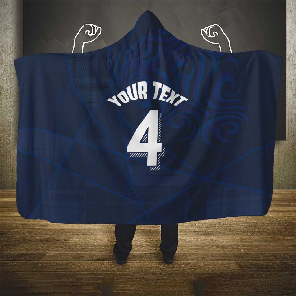 Custom Scotland National Football Hooded Blanket Tartan Patchwork and Sport Lion - Wonder Print Shop