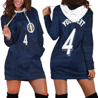 Custom Scotland National Football Hoodie Dress Tartan Patchwork and Sport Lion - Wonder Print Shop