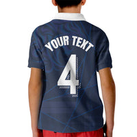 Custom Scotland National Football Kid Polo Shirt Tartan Patchwork and Sport Lion - Wonder Print Shop