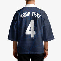 Custom Scotland National Football Kimono Tartan Patchwork and Sport Lion - Wonder Print Shop