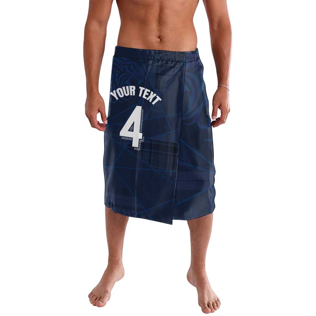 Custom Scotland National Football Lavalava Tartan Patchwork and Sport Lion - Wonder Print Shop