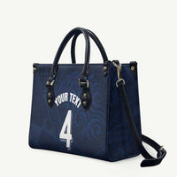 Custom Scotland National Football Leather Bag Tartan Patchwork and Sport Lion - Wonder Print Shop