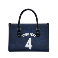 Custom Scotland National Football Leather Bag Tartan Patchwork and Sport Lion - Wonder Print Shop