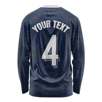 Custom Scotland National Football Long Sleeve Shirt Tartan Patchwork and Sport Lion - Wonder Print Shop