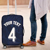 Custom Scotland National Football Luggage Cover Tartan Patchwork and Sport Lion - Wonder Print Shop