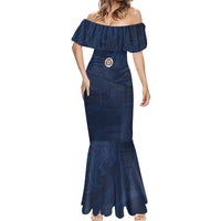 Custom Scotland National Football Mermaid Dress Tartan Patchwork and Sport Lion - Wonder Print Shop