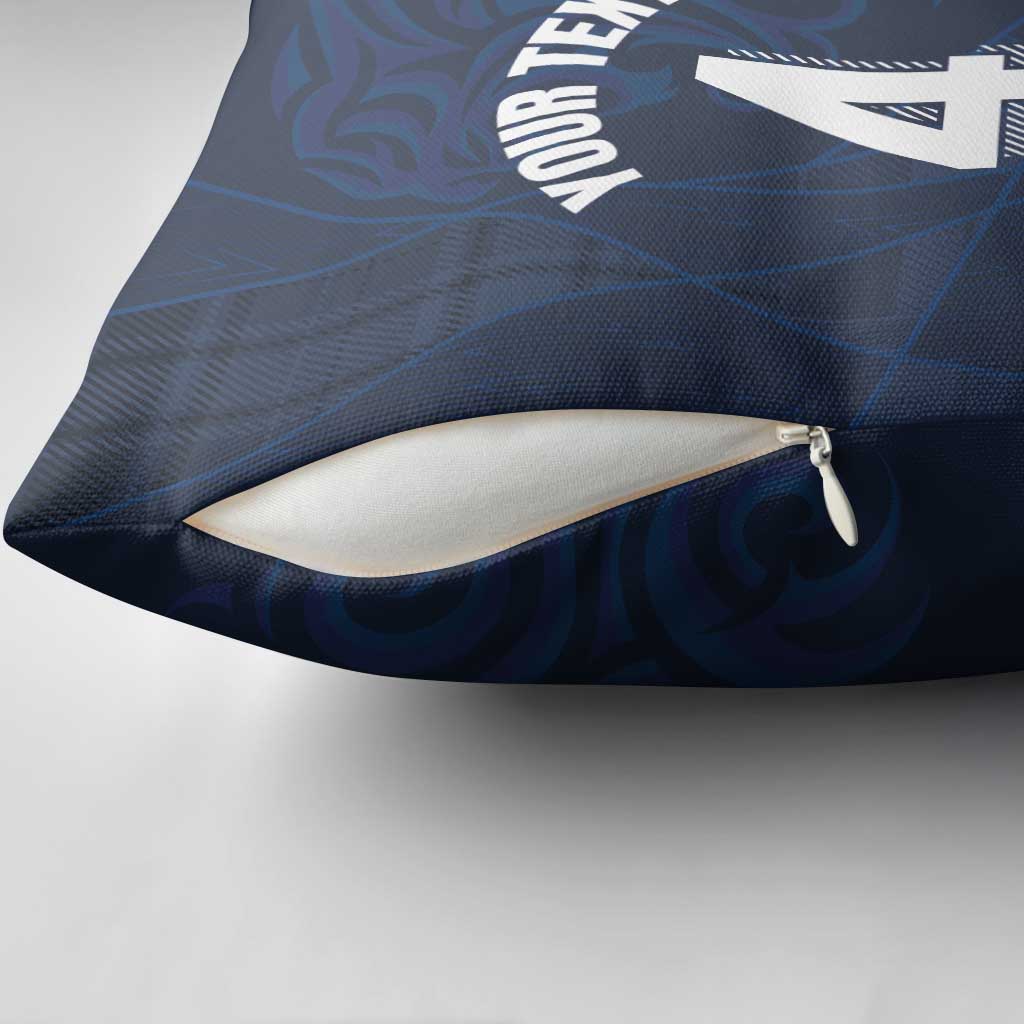 Custom Scotland National Football Pillow Cover Tartan Patchwork and Sport Lion - Wonder Print Shop