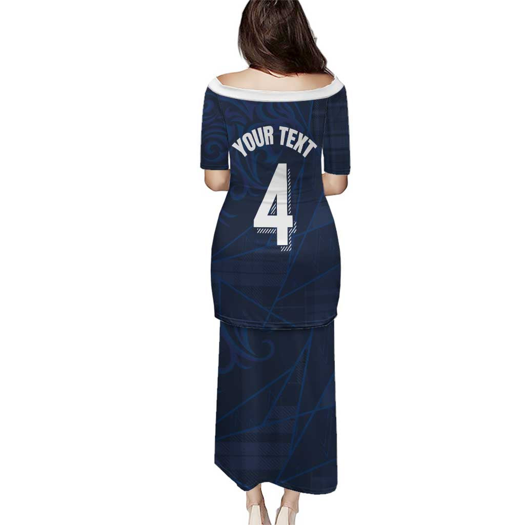 Custom Scotland National Football Puletasi Tartan Patchwork and Sport Lion - Wonder Print Shop