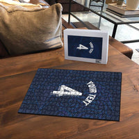 Custom Scotland National Football Puzzle Tartan Patchwork and Sport Lion - Wonder Print Shop