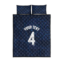 Custom Scotland National Football Quilt Bed Set Tartan Patchwork and Sport Lion - Wonder Print Shop