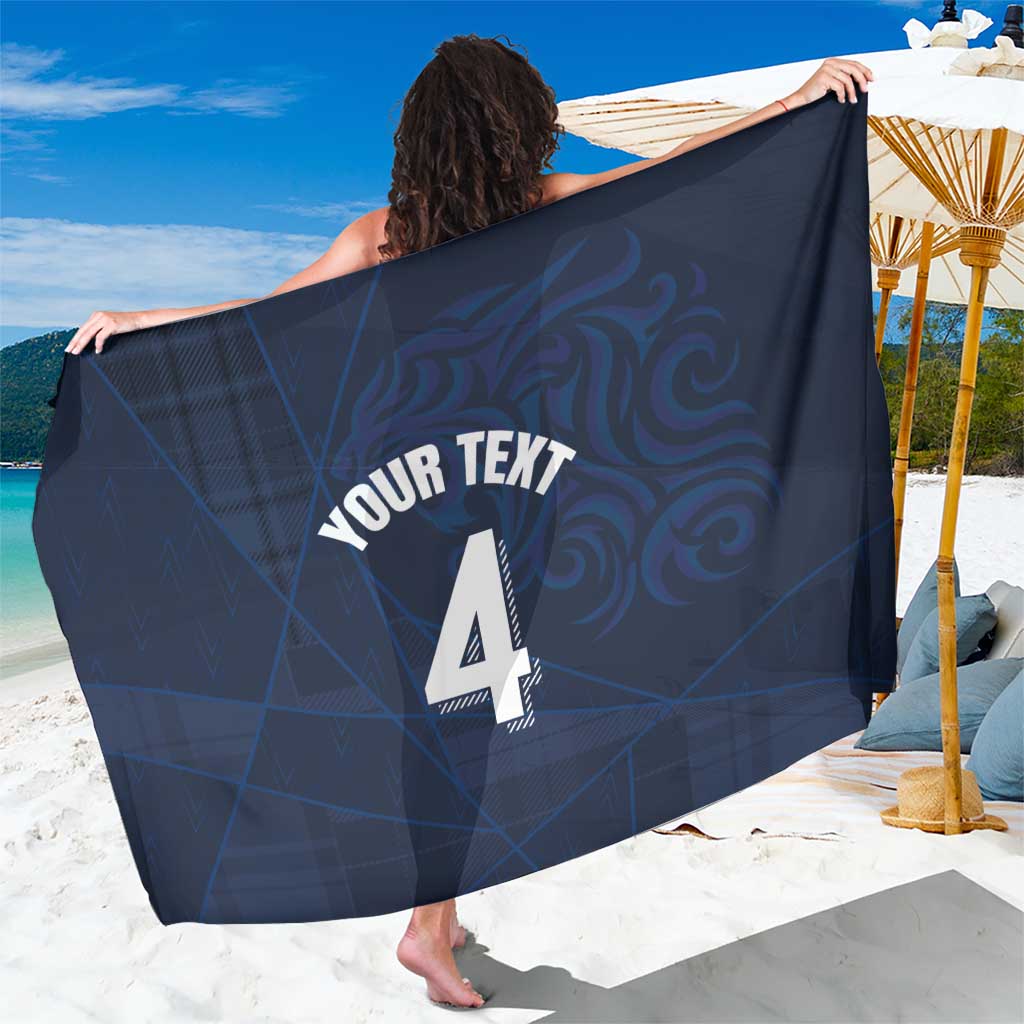 Custom Scotland National Football Sarong Tartan Patchwork and Sport Lion - Wonder Print Shop