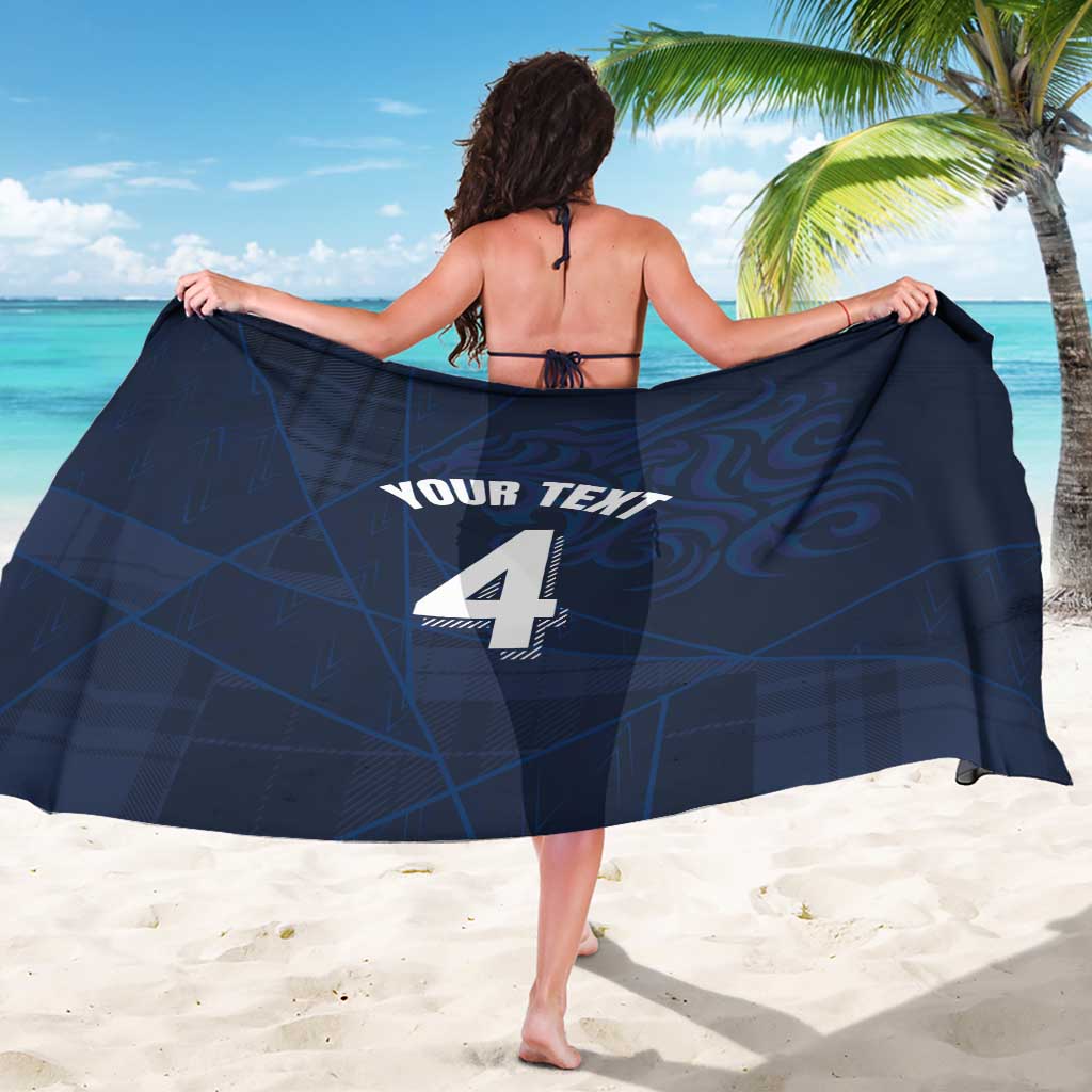 Custom Scotland National Football Sarong Tartan Patchwork and Sport Lion - Wonder Print Shop