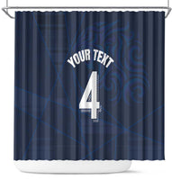 Custom Scotland National Football Shower Curtain Tartan Patchwork and Sport Lion - Wonder Print Shop