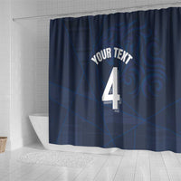 Custom Scotland National Football Shower Curtain Tartan Patchwork and Sport Lion - Wonder Print Shop