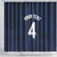 Custom Scotland National Football Shower Curtain Tartan Patchwork and Sport Lion - Wonder Print Shop