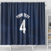 Custom Scotland National Football Shower Curtain Tartan Patchwork and Sport Lion - Wonder Print Shop