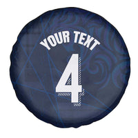 Custom Scotland National Football Spare Tire Cover Tartan Patchwork and Sport Lion - Wonder Print Shop