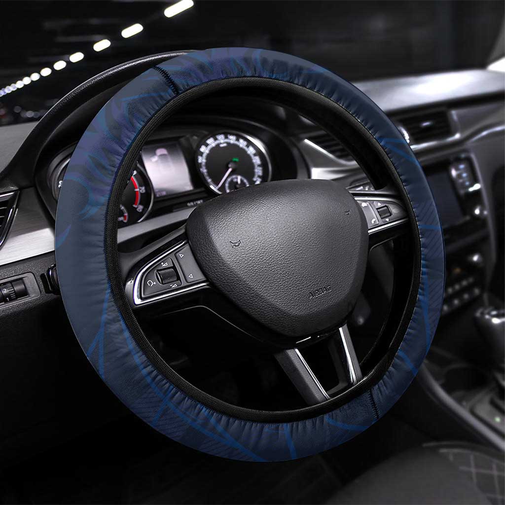 Scotland National Football Steering Wheel Cover Tartan Patchwork and Sport Lion - Wonder Print Shop