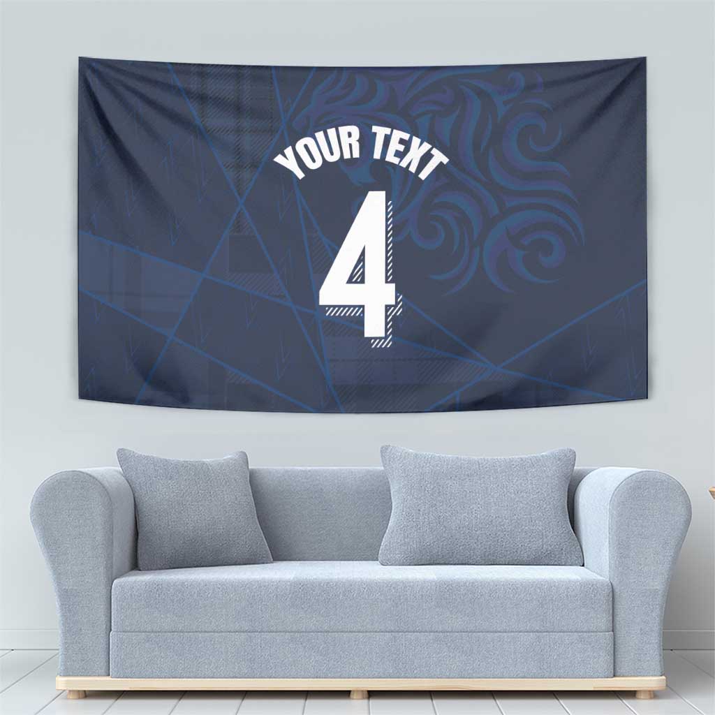 Custom Scotland National Football Tapestry Tartan Patchwork and Sport Lion - Wonder Print Shop