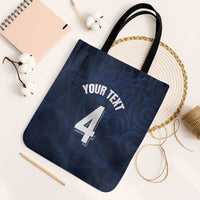 Custom Scotland National Football Tote Bag Tartan Patchwork and Sport Lion - Wonder Print Shop