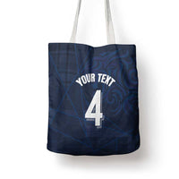 Custom Scotland National Football Tote Bag Tartan Patchwork and Sport Lion - Wonder Print Shop
