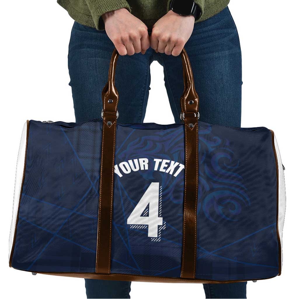 Custom Scotland National Football Travel Bag Tartan Patchwork and Sport Lion - Wonder Print Shop