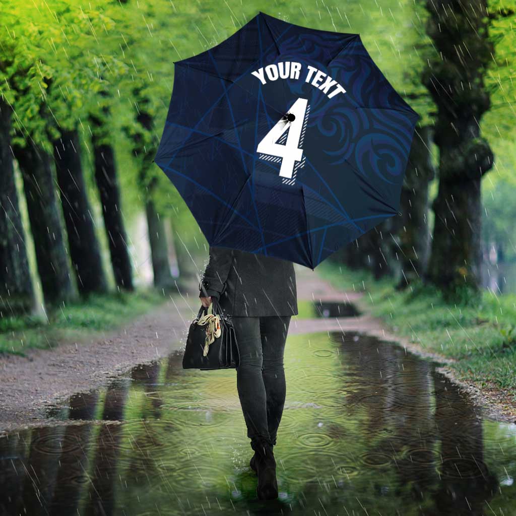 Custom Scotland National Football Umbrella Tartan Patchwork and Sport Lion - Wonder Print Shop