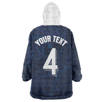 Custom Scotland National Football Wearable Blanket Hoodie Tartan Patchwork and Sport Lion - Wonder Print Shop