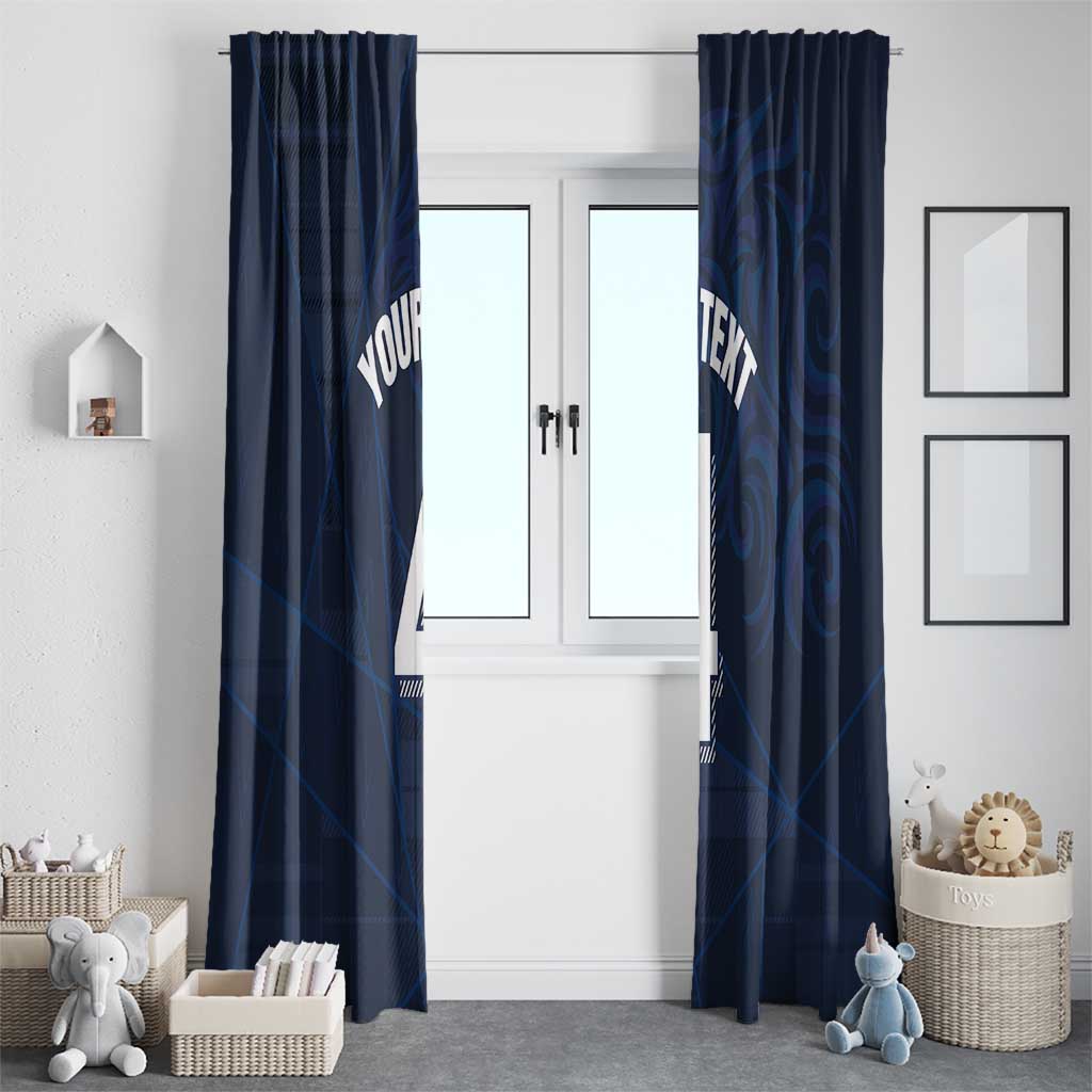 Custom Scotland National Football Window Curtain Tartan Patchwork and Sport Lion - Wonder Print Shop