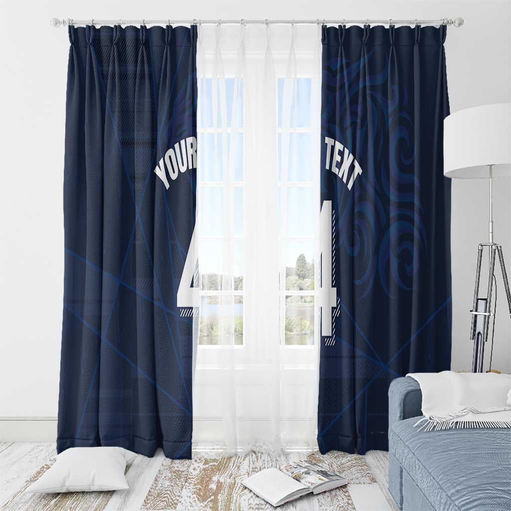 Custom Scotland National Football Window Curtain Tartan Patchwork and Sport Lion - Wonder Print Shop